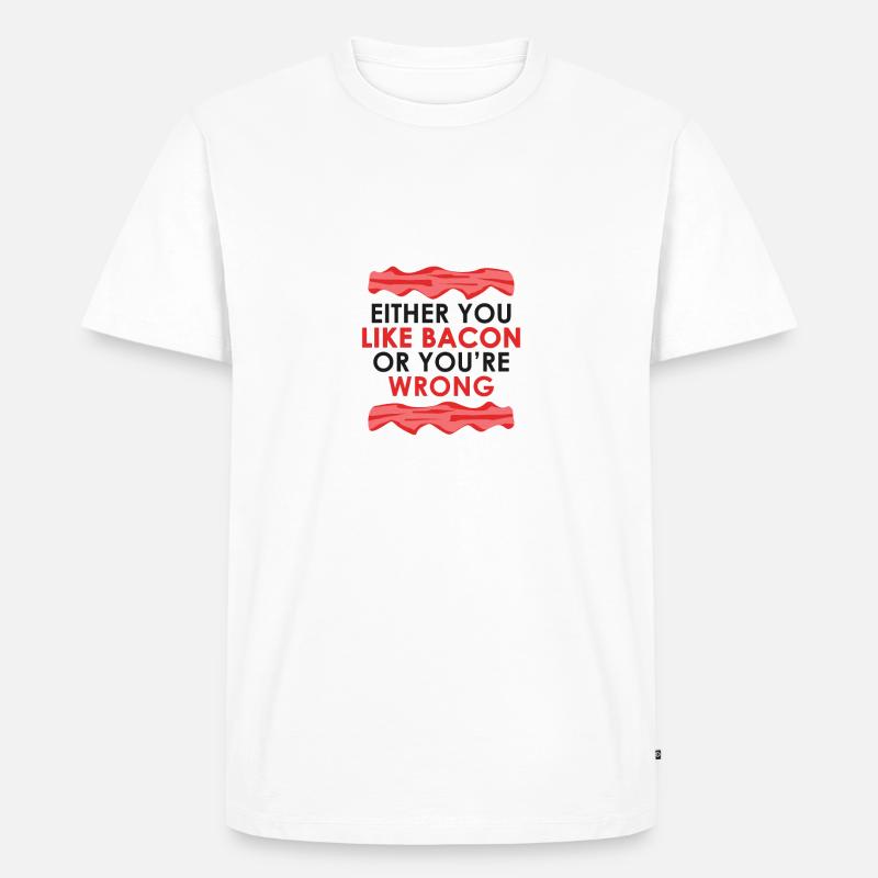 Bacon - Men's Premium Organic T-Shirt - white