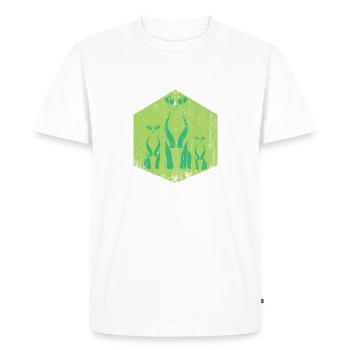 Groupe Suricate - T-shirt Premium bio Homme - blanc - Devant - Nico (187cm)