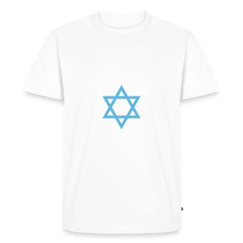 Jérusalem Israël Etoile de David - T-shirt Premium bio Homme - blanc - Devant - Nico (187cm)