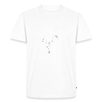 Plante de Pâques - T-shirt Premium bio Homme - blanc - Devant - Nico (187cm)