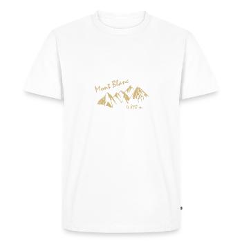 Mont Blanc - T-shirt Premium bio Homme - blanc - Devant - Nico (187cm)