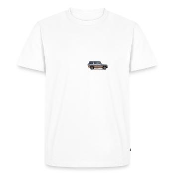 PROUD G CLASS DRIVER T shirt pour pilote de Classe G - T-shirt Premium bio Homme - blanc - Devant - Nico (187cm)