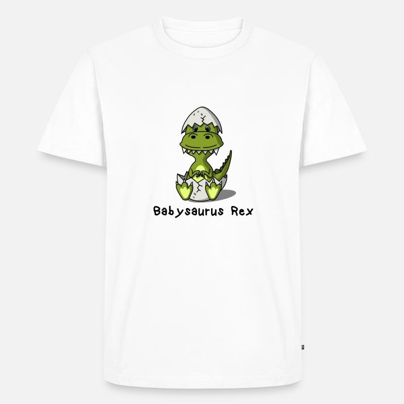 Babysaurus Rex Dino Dinosaurier - Männer Premium Bio T-Shirt - Weiß