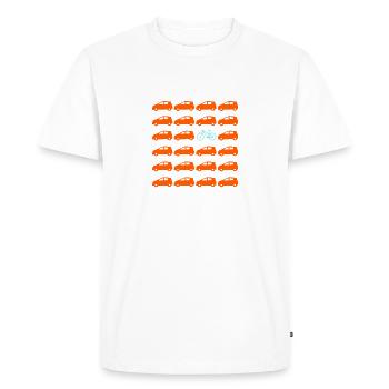 Pensez Anders Vélo Radel Vélo Roue Cadeau - T-shirt Premium bio Homme - blanc - Devant - Nico (187cm)