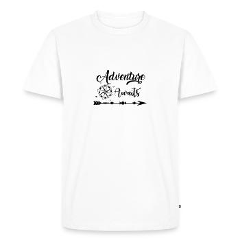 camping - Men's Premium Organic T-Shirt - white - Front - Nico (187cm)