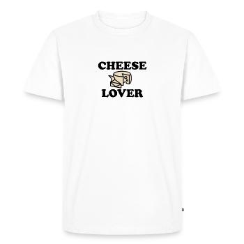 Cheese Lover Shirt - T-shirt Premium bio Homme - blanc - Devant - Nico (187cm)