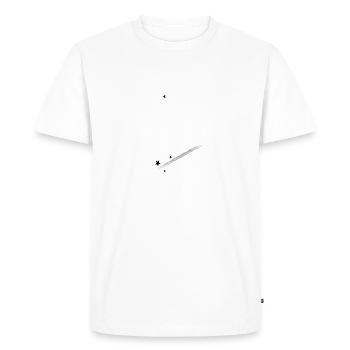 Mon père bascule le cadeau de la fête des pères à la guitare - T-shirt Premium bio Homme - blanc - Devant - Nico (187cm)