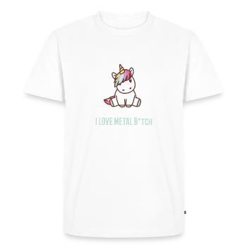 Licorne - T-shirt Premium bio Homme - blanc - Devant - Nico (187cm)