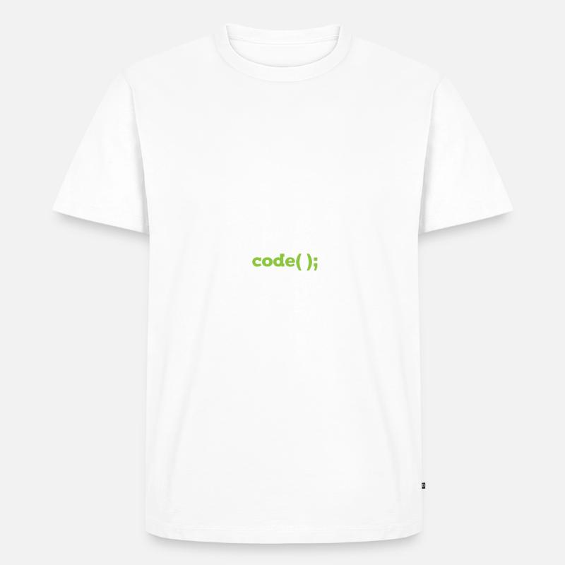 Java Programmierer Informatiker Schleife - Männer Premium Bio T-Shirt - Weiß