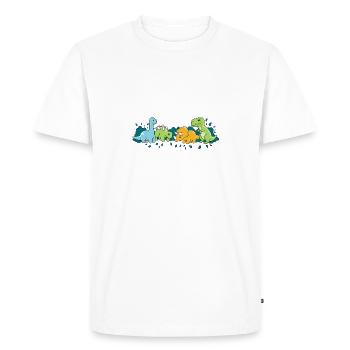 Dinosaurs are Cool Dino collection - Men's Premium Organic T-Shirt - white - Front - Nico (187cm)