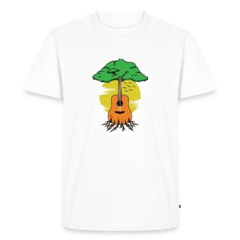 Guitar Tree Guitare Guitare Guitare - T-shirt Premium bio Homme - blanc - Devant - Nico (187cm)