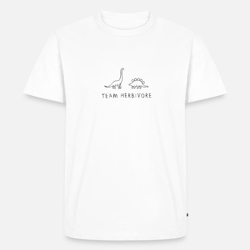 TEAM HERBIVORE - Männer Premium Bio T-Shirt - Weiß