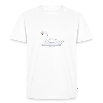Sans cygne - T-shirt Premium bio Homme - blanc - Devant - Nico (187cm)
