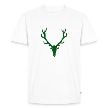 Hunter deer hunting game - Men's Premium Organic T-Shirt - white - Front - Nico (187cm)