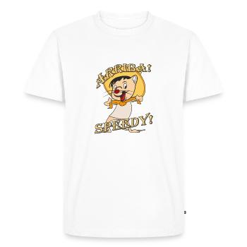 Mouse Mexico ARRIBA SPEEDY - Men's Premium Organic T-Shirt - white - Front - Nico (187cm)