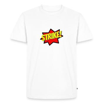 Bowling Strike - Men's Premium Organic T-Shirt - white - Front - Nico (187cm)