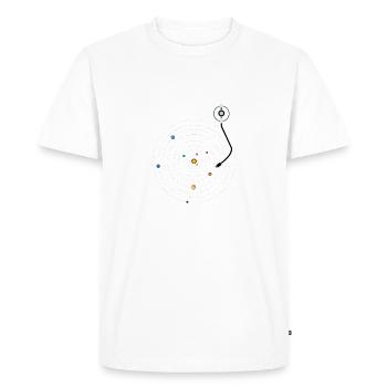 Univers mélodique - T-shirt Premium bio Homme - blanc - Devant - Nico (187cm)