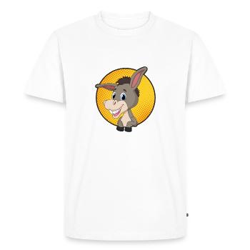 Gift idea donkey fans, boys, children, girls - Men's Premium Organic T-Shirt - white - Front - Nico (187cm)