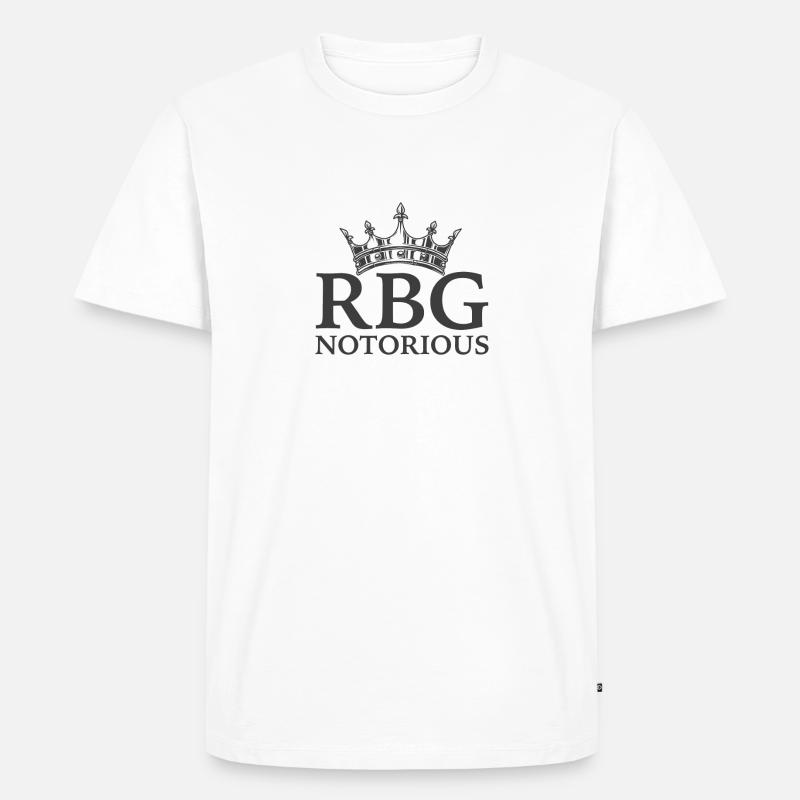 RBG Notorious Queen - Männer Premium Bio T-Shirt - Weiß