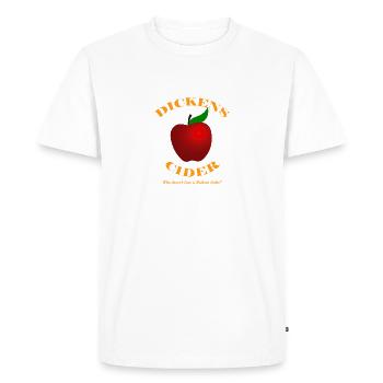 Cidre Dickens - T-shirt Premium bio Homme - blanc - Devant - Nico (187cm)