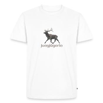 Cerf - jeune chasseur - T-shirt Premium bio Homme - blanc - Devant - Nico (187cm)