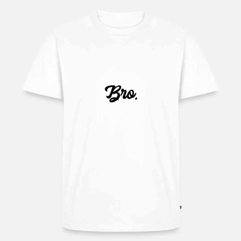 Bruder - Männer Premium Bio T-Shirt - Weiß