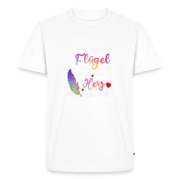 Your wings were ready my heart it was not - Men's Premium Organic T-Shirt - white - Front - Nico (187cm)