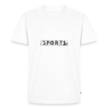 sportif - T-shirt Premium bio Homme - blanc - Devant - Nico (187cm)