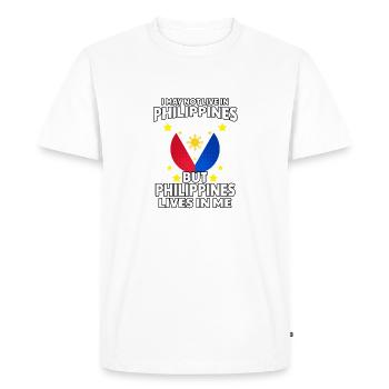 Philippines Life Love Filipino Flag I Gift - Men's Premium Organic T-Shirt - white - Front - Nico (187cm)