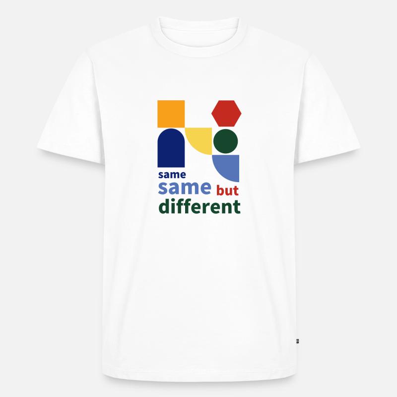 same same but different - T-shirt Premium bio Homme - blanc