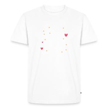 Mariée - T-shirt Premium bio Homme - blanc - Devant - Nico (187cm)