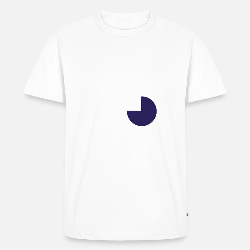 Square circle pattern - Men's Premium Organic T-Shirt - white