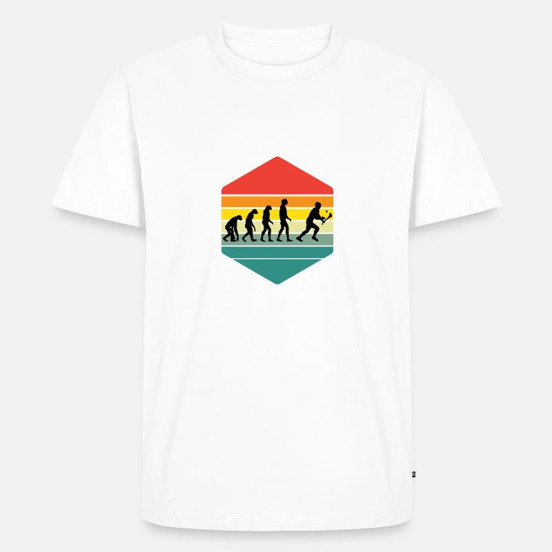 L’évolution du hurling - T-shirt Premium bio Homme - blanc