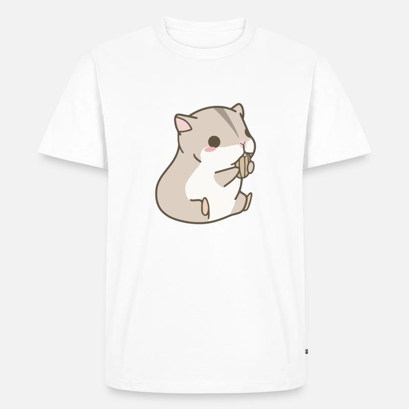 Hamster - Männer Premium Bio T-Shirt - Weiß
