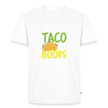 Let's Taco Bout Books - Men's Premium Organic T-Shirt - white - Front - Nico (187cm)