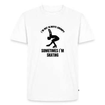 Patinage sur glace Patinage artistique Patinage artistique Patinage artistique - T-shirt Premium bio Homme - blanc - Devant - Nico (187cm)