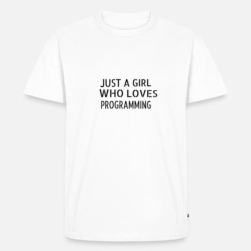 internet coding engineer - Men's Premium Organic T-Shirt - white