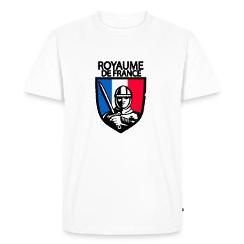 Royaume de France - T-shirt Premium bio Homme - blanc - Devant - Nico (187cm)