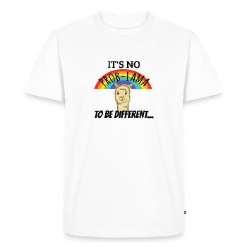 Soutien au genre LGBTQ - T-shirt Premium bio Homme - blanc - Devant - Nico (187cm)