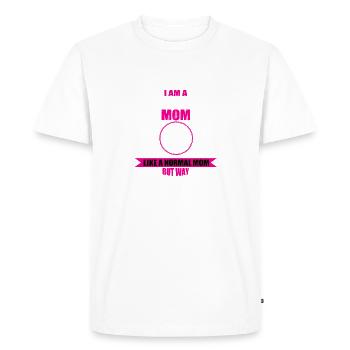 Mushroom grower Mama - Men's Premium Organic T-Shirt - white - Front - Nico (187cm)