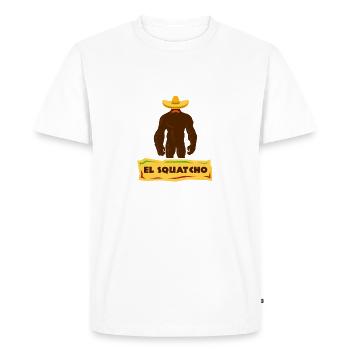 Bigfoot El Squatcho - T-shirt Premium bio Homme - blanc - Devant - Nico (187cm)