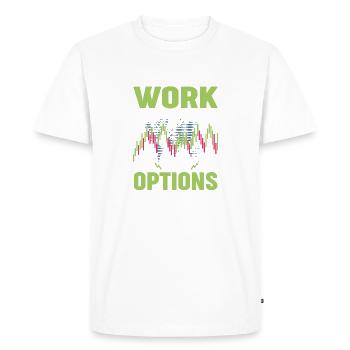 Options Trading Stock Market Day Trading Investor - Men's Premium Organic T-Shirt - white - Front - Nico (187cm)