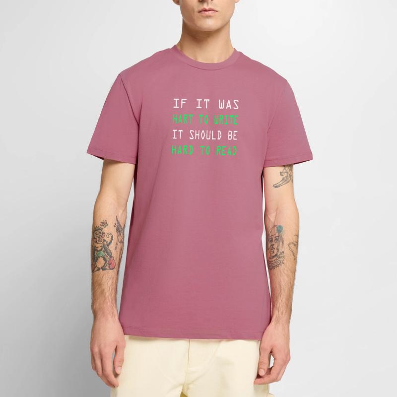 Computer Work Geek Programming Coding Men's Premium Organic T-Shirt