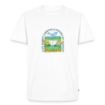 Garden Orchard Gift Gardener Hobby Gardener - Men's Premium Organic T-Shirt - white - Front - Nico (187cm)