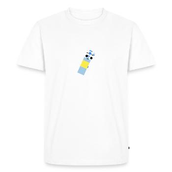 Drôles de jeux de mots Infirmière Précepteur Merci Cadeaux - T-shirt Premium bio Homme - blanc - Devant - Nico (187cm)