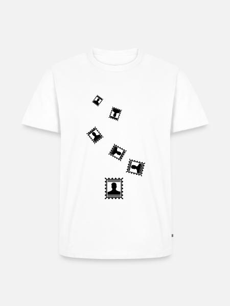 Stamp icon - Men's Premium Organic T-Shirt - white
