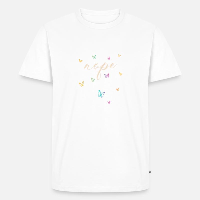 Nope - Dites simplement non! - T-shirt Premium bio Homme - blanc