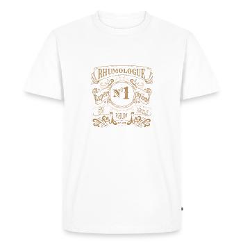 Certified expert rheumatologist - Men's Premium Organic T-Shirt - white - Front - Nico (187cm)