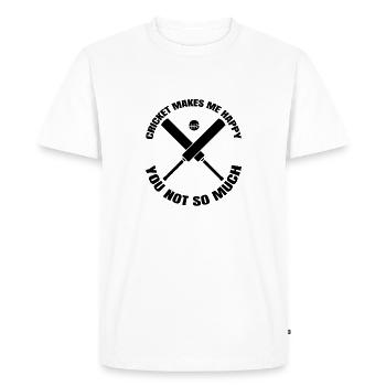 Cricket Dicton Cadeau Cricket Fan Team Cricket - T-shirt Premium bio Homme - blanc - Devant - Nico (187cm)