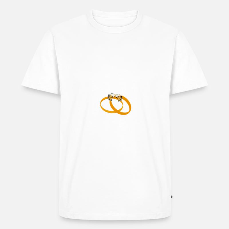 JA ICH WILL - Männer Premium Bio T-Shirt - Weiß